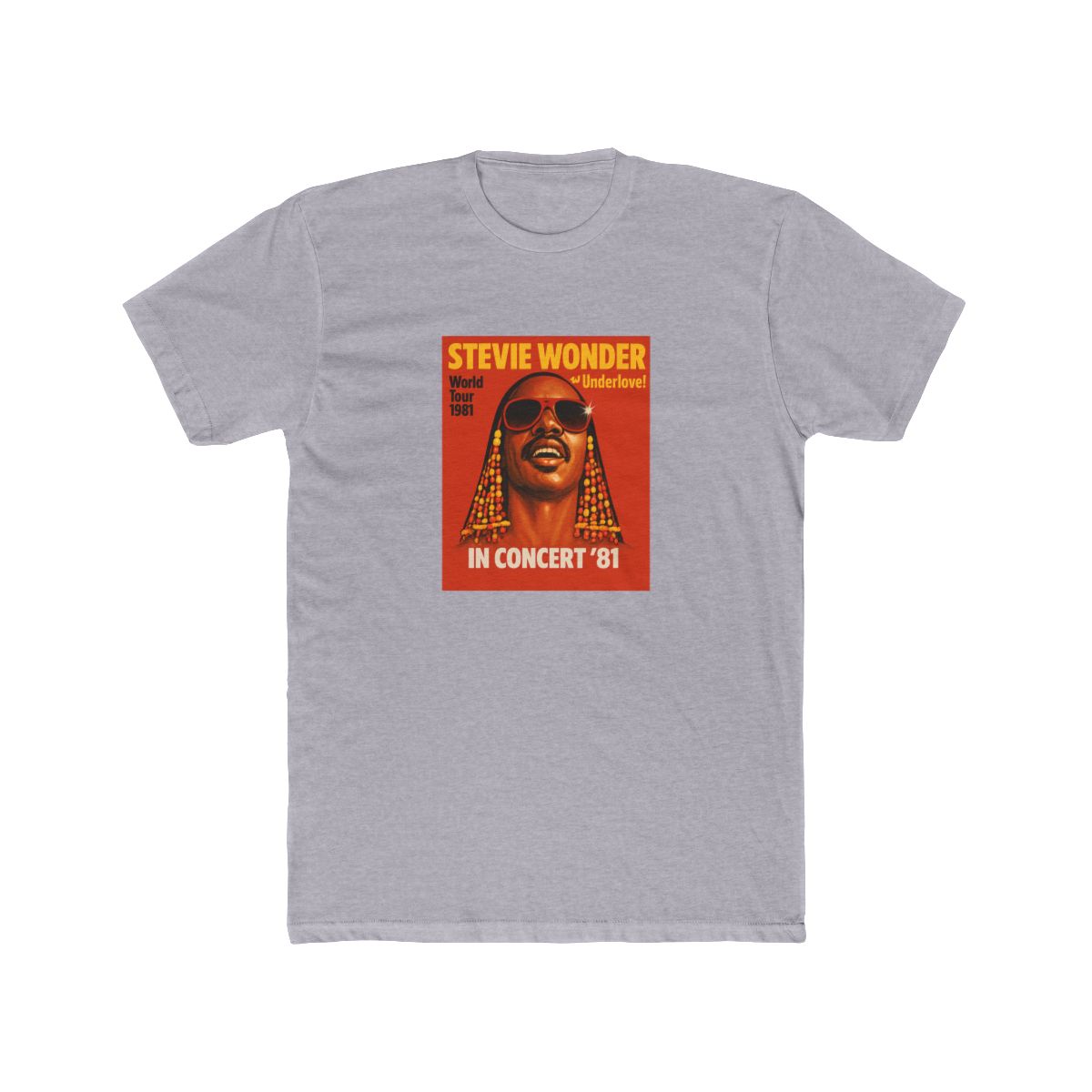 Stevie Wonder Shirt, RARE, Hotter than July, Concert Poster! Songs in the Key of Life, Michael, Janet, Rhythm, 70s, album, mayfield - Official T-Shirts merchandise
