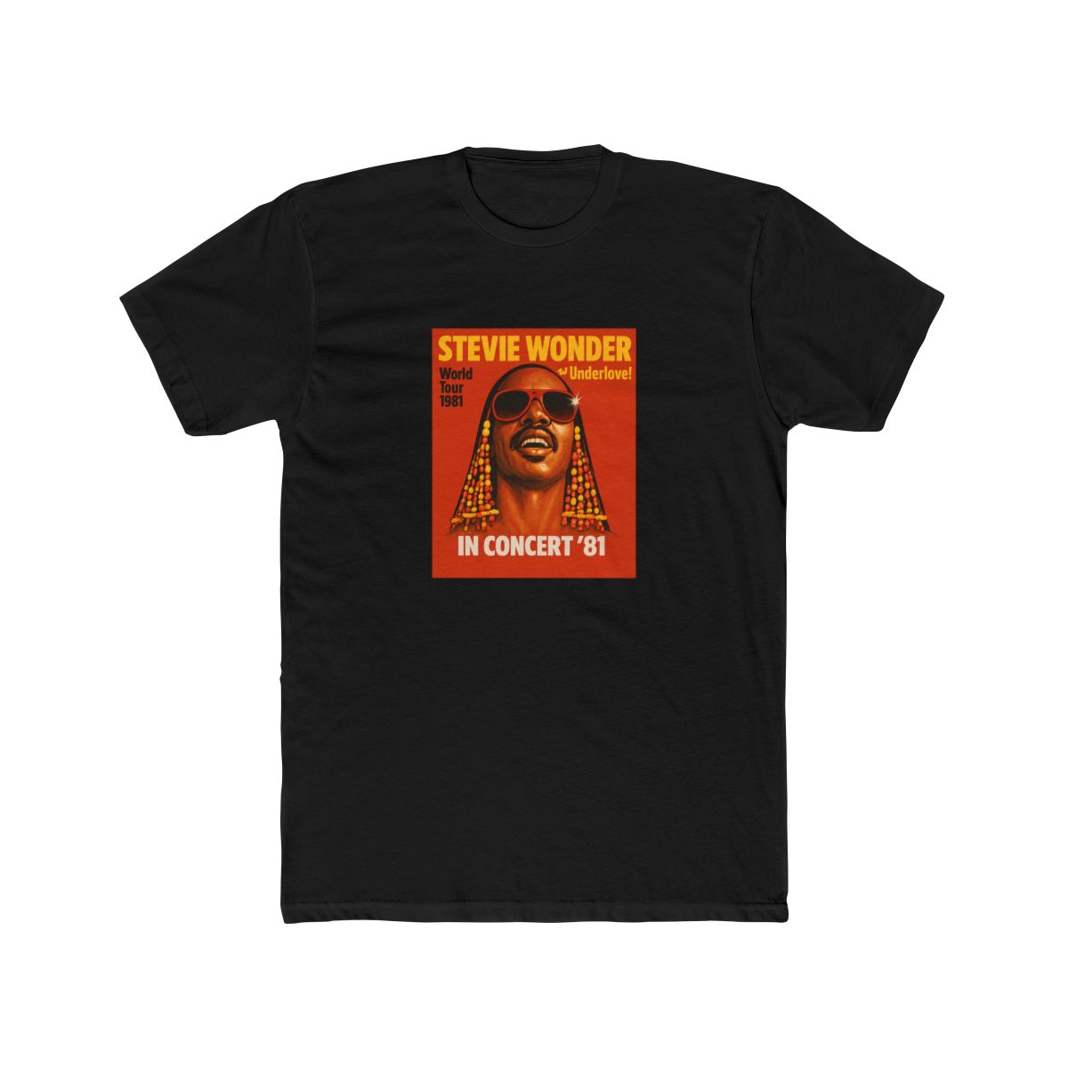 Stevie Wonder Shirt, RARE, Hotter than July, Concert Poster! Songs in the Key of Life, Michael, Janet, Rhythm, 70s, album, mayfield