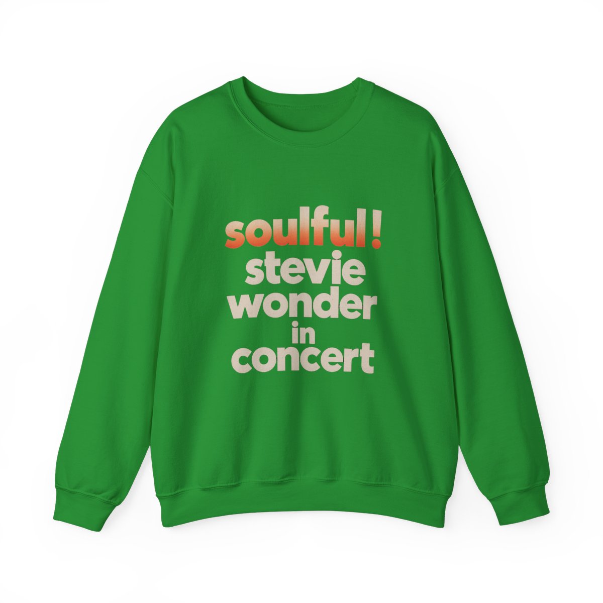 Stevie Wonder Soulful! Stevie Wonder In Concert. Crewneck - Official Sweatshirts merchandise