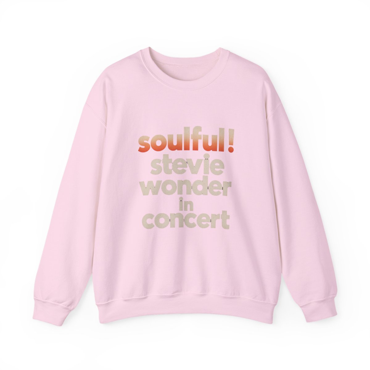 Stevie Wonder Soulful! Stevie Wonder In Concert. Crewneck - alternate angle 3, merchandise