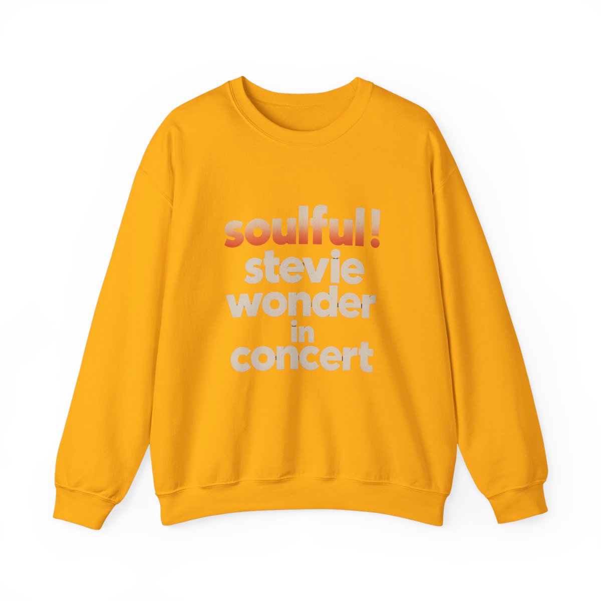 Stevie Wonder Soulful! Stevie Wonder In Concert. Crewneck - alternate angle 4, merchandise