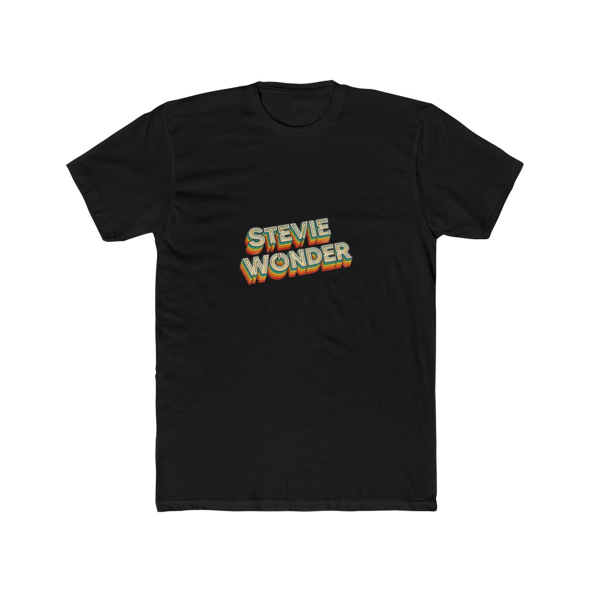 Stevie Wonder Retro Typography Faded Style T Shirt
