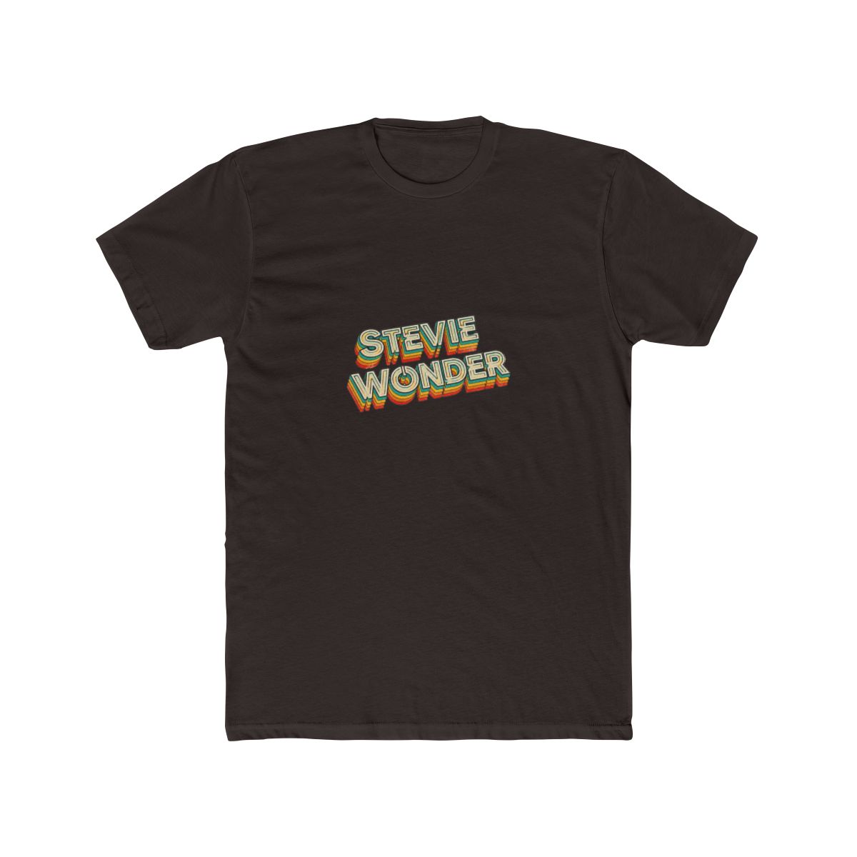 Stevie Wonder Retro Typography Faded Style T Shirt - alternate angle 2, merchandise