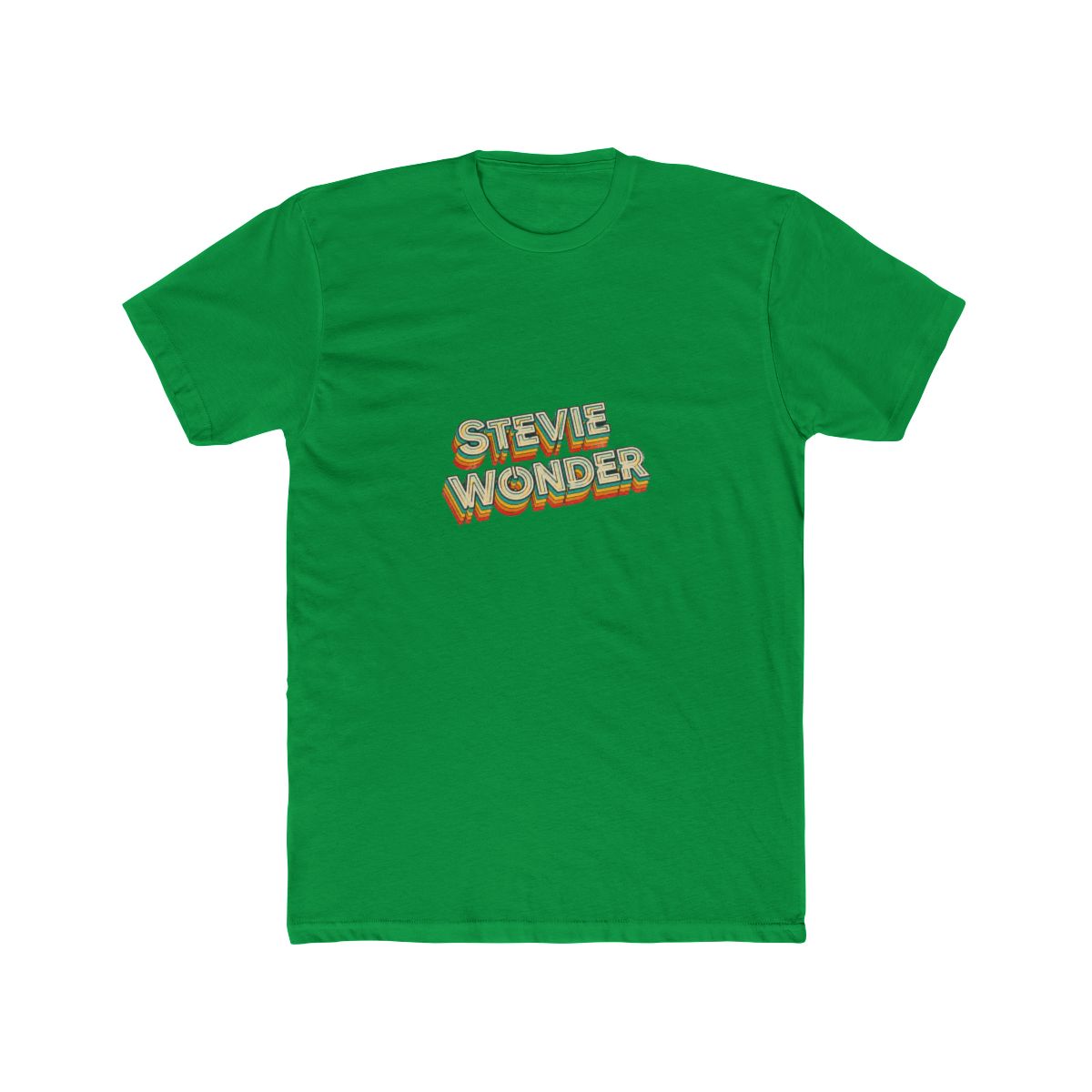 Stevie Wonder Retro Typography Faded Style T Shirt - alternate angle 3, merchandise