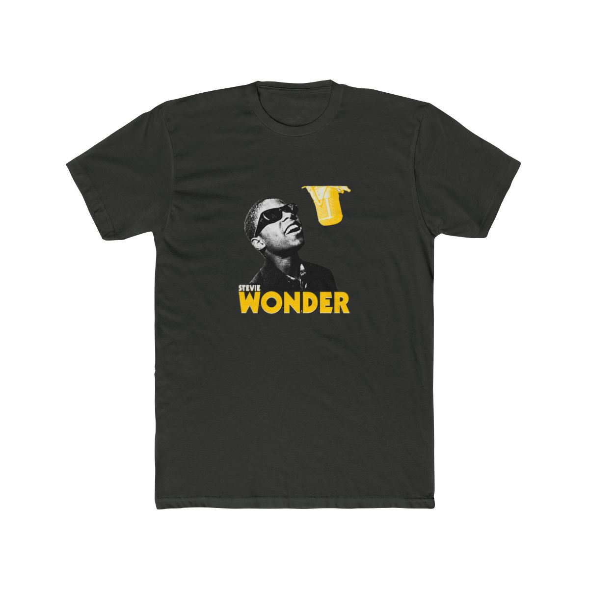 Young Stevie Wonder // Retro R&B Singer Tribute T Shirt - alternate angle 2, merchandise