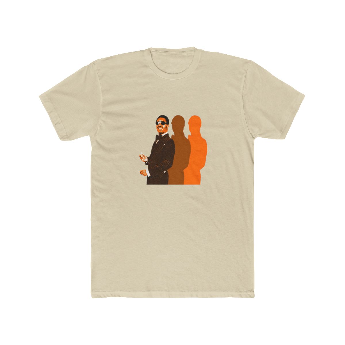 Stevie Wonder Retro Orange T Shirt - alternate angle 4, merchandise