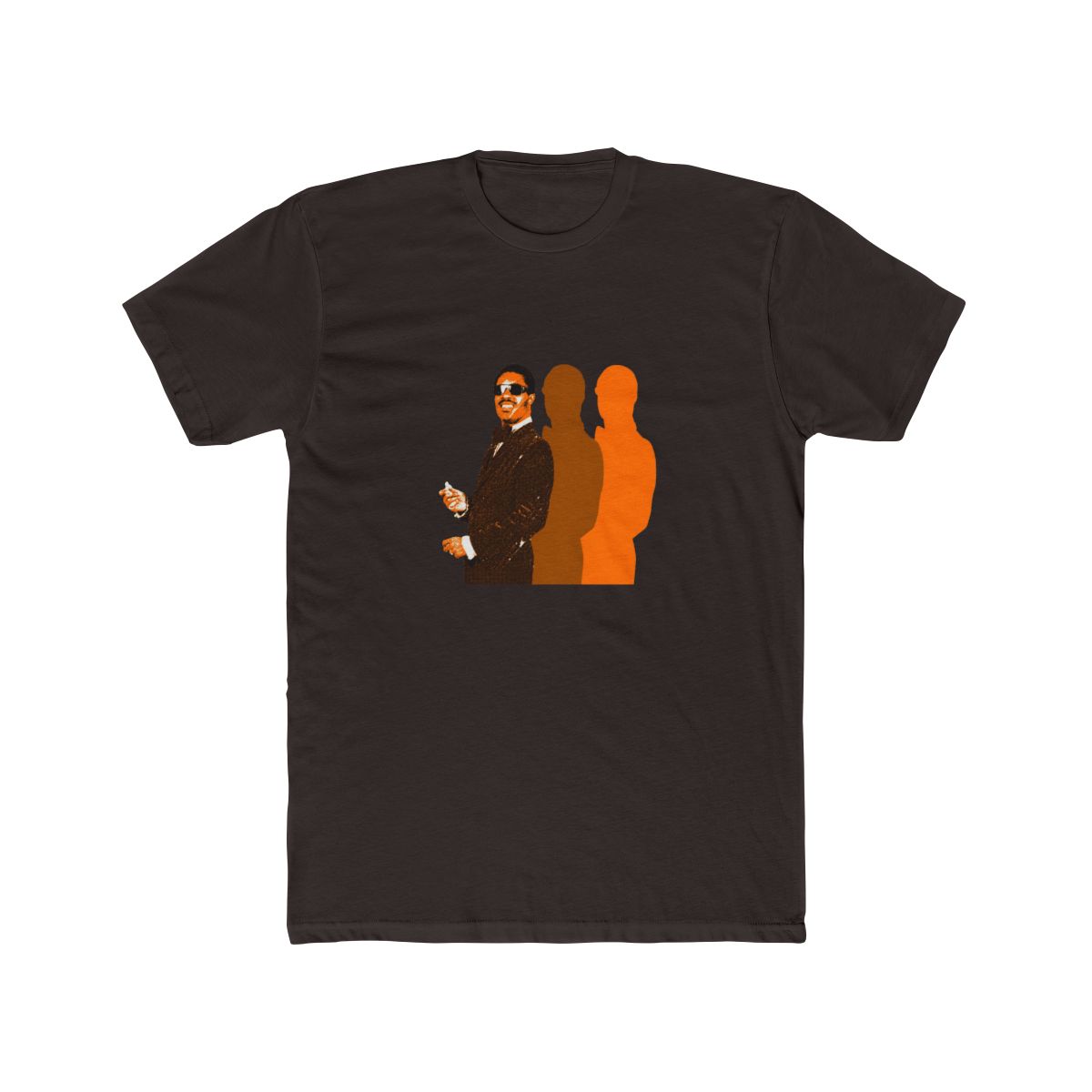 Stevie Wonder Retro Orange T Shirt - alternate angle 3, merchandise