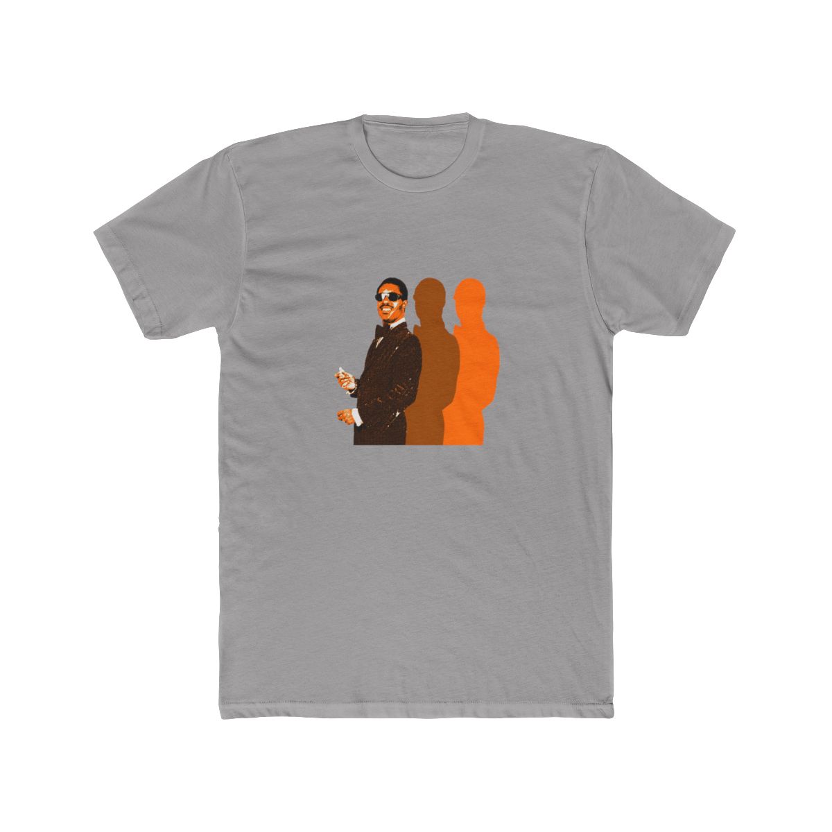 Stevie Wonder Retro Orange T Shirt - alternate angle 2, merchandise