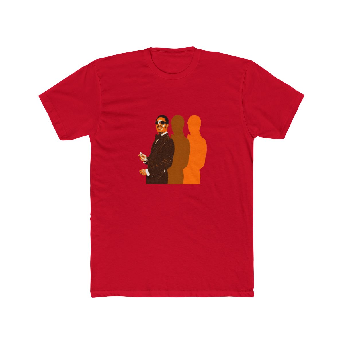 Stevie Wonder Retro Orange T Shirt - alternate angle 4, merchandise