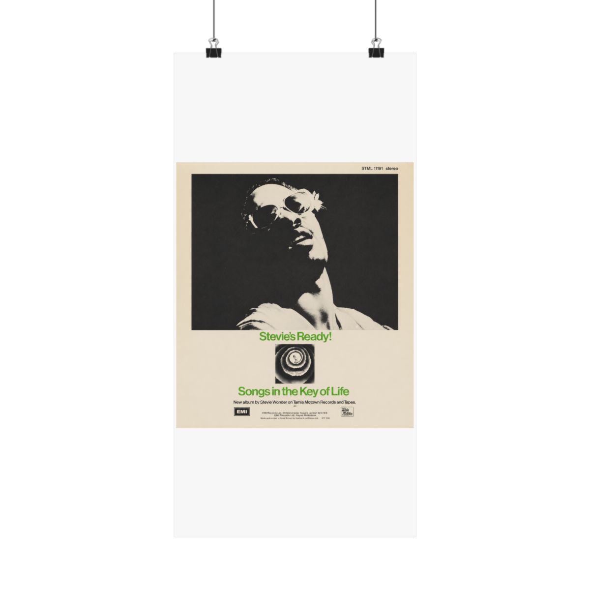 Stevie Wonder "Stevie's Ready!" Poster - alternate angle 5, merchandise