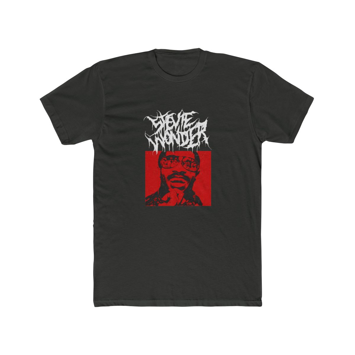 Stevie Wonder "T square containing portrait" Unisex Tee - alternate angle 2, merchandise