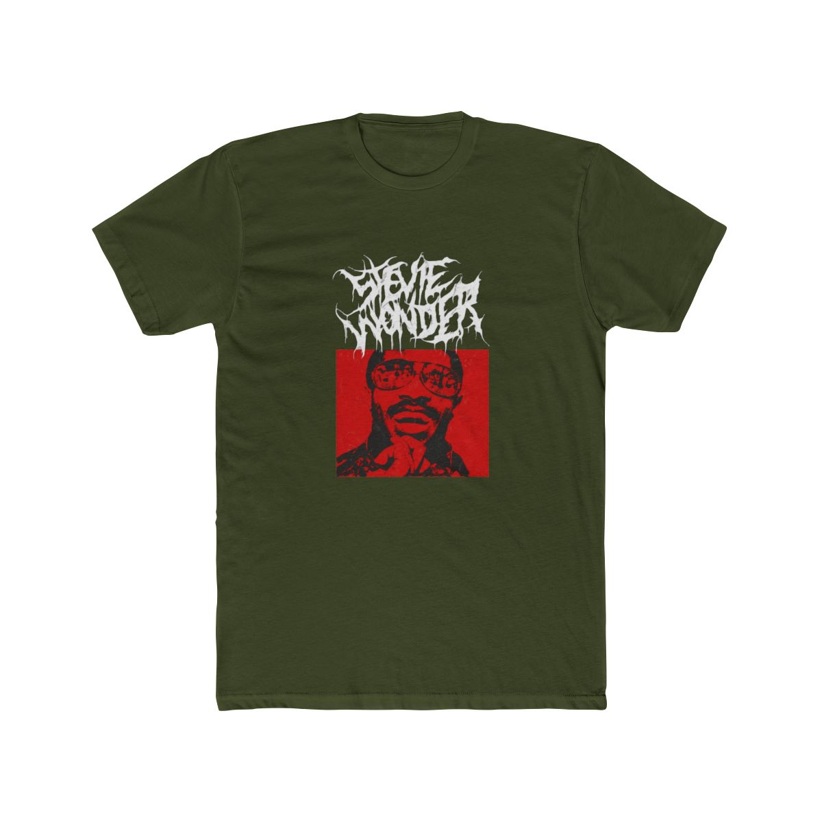 Stevie Wonder "T square containing portrait" Unisex Tee - alternate angle 4, merchandise