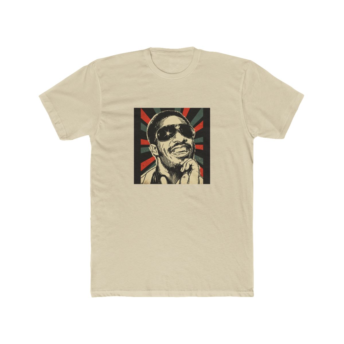 Stevie Wonder | Vintage Art Design | Exclusive Art T Shirt - alternate angle 4, merchandise