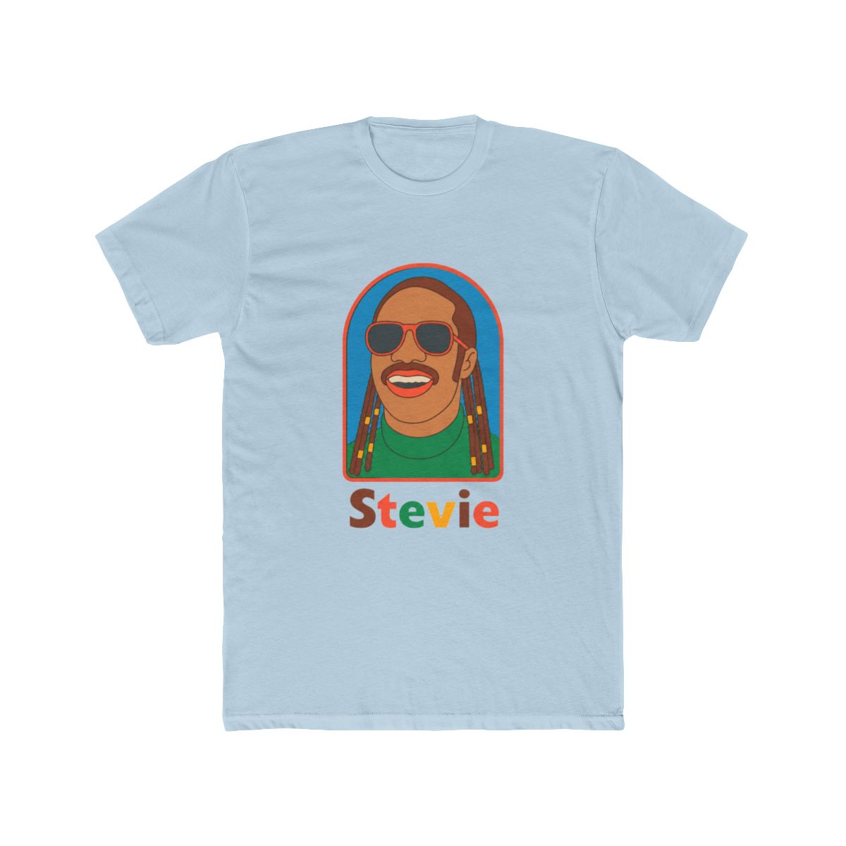 Stevie Wonder Retro Fan Art T Shirt - alternate angle 2, merchandise