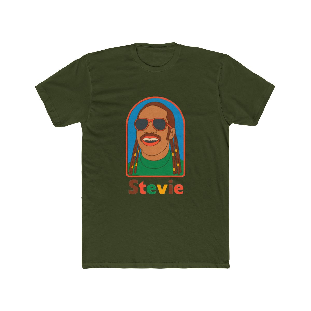 Stevie Wonder Retro Fan Art T Shirt - alternate angle 3, merchandise