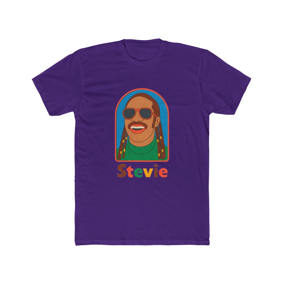 Stevie Wonder Retro Fan Art T Shirt - alternate angle 5, merchandise