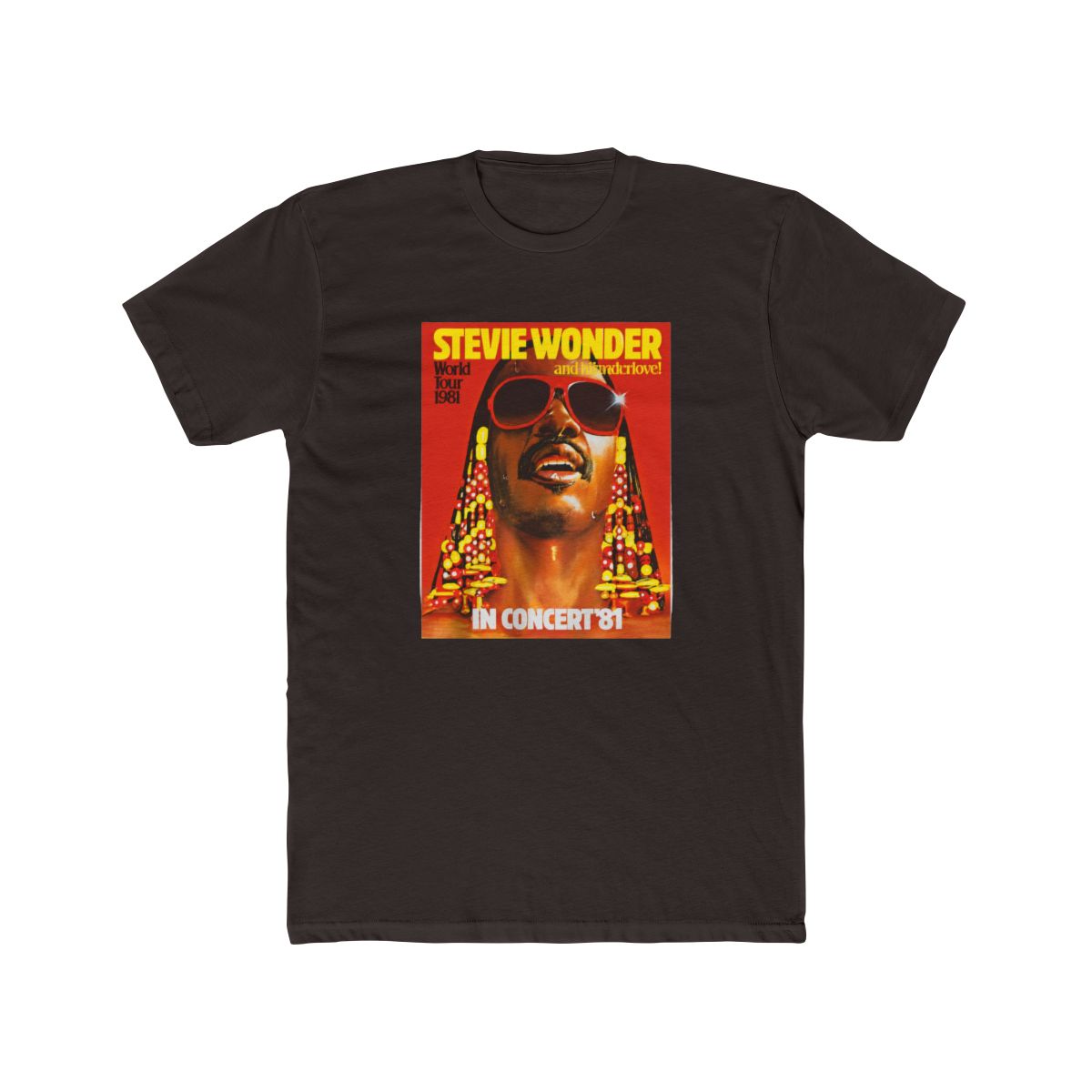 Stevie Wonder Shirt, RARE, Hotter than July, Concert T Shirt! Songs in the Key of Life, Michael, Janet, Rhythm, 70s, album, mayfield - alternate angle 4, merchandise
