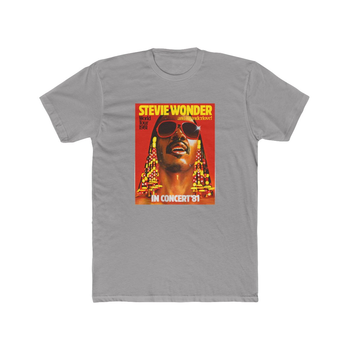Stevie Wonder Shirt, RARE, Hotter than July, Concert T Shirt! Songs in the Key of Life, Michael, Janet, Rhythm, 70s, album, mayfield - alternate angle 5, merchandise