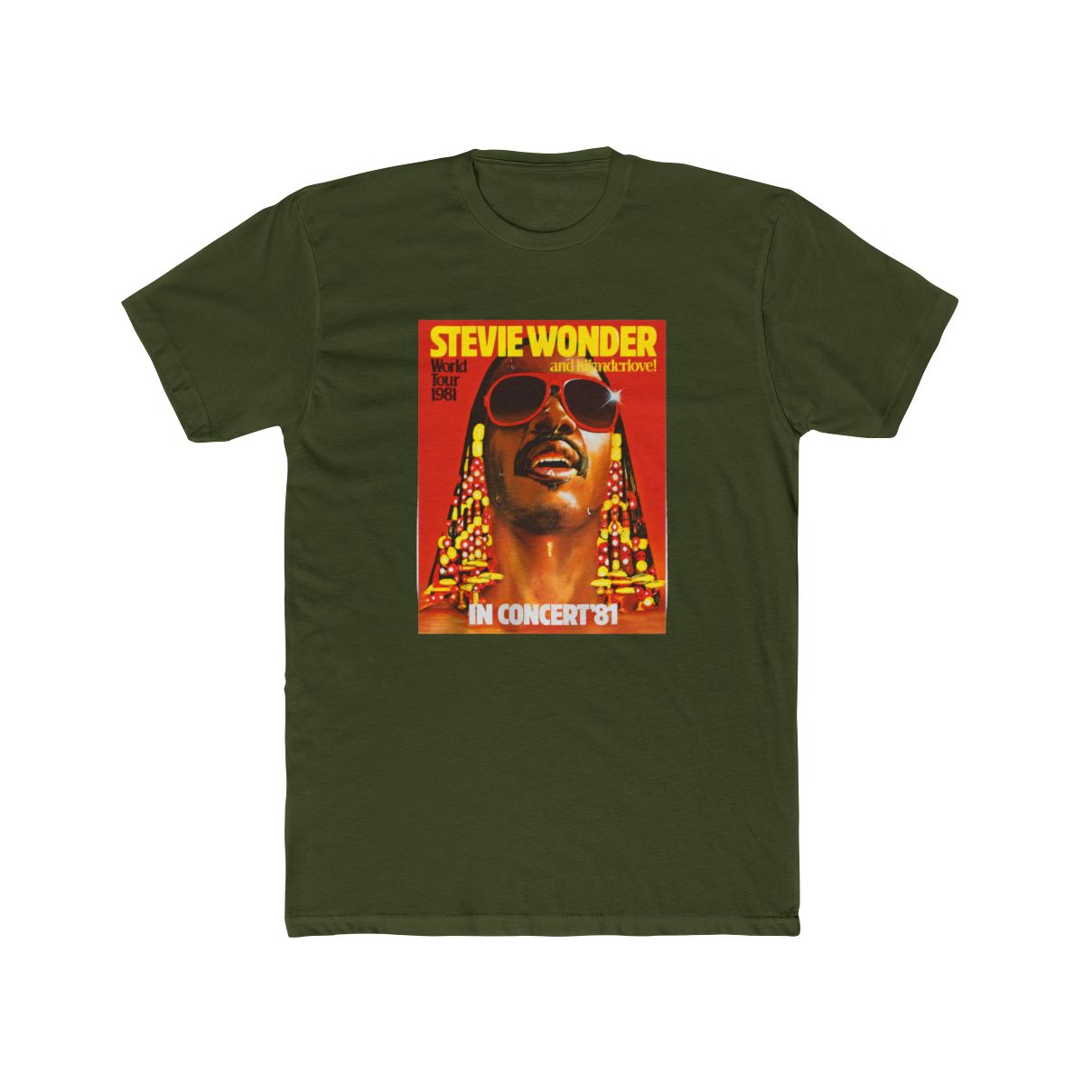 Stevie Wonder Shirt, RARE, Hotter than July, Concert T Shirt! Songs in the Key of Life, Michael, Janet, Rhythm, 70s, album, mayfield - alternate angle 3, merchandise