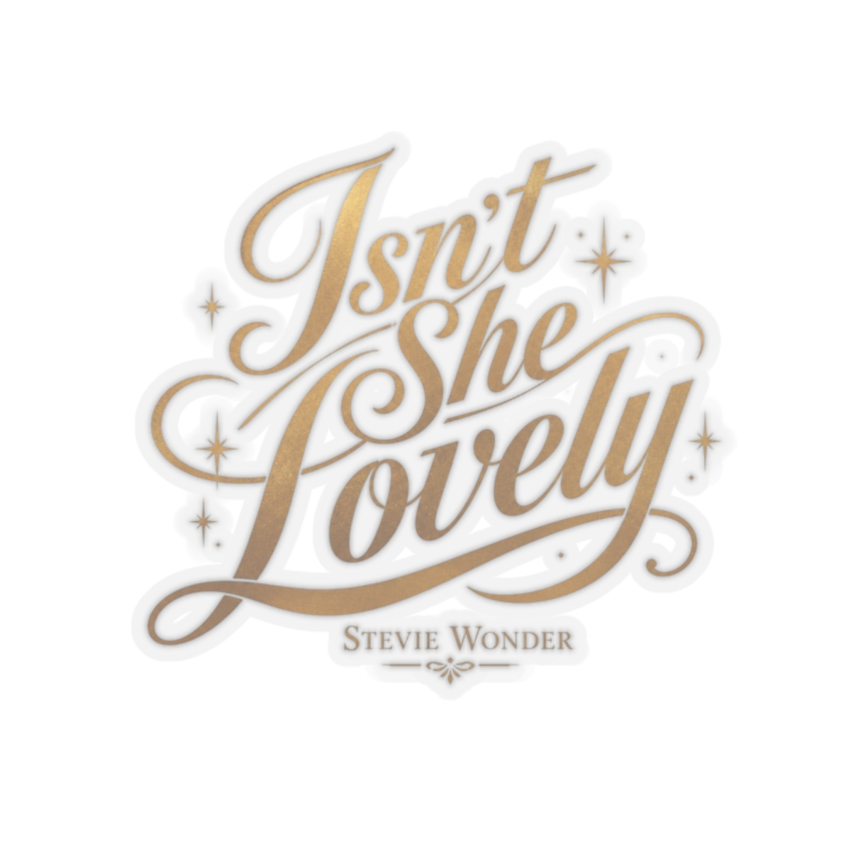 Stevie Wonder "t She Lovely" Sticker