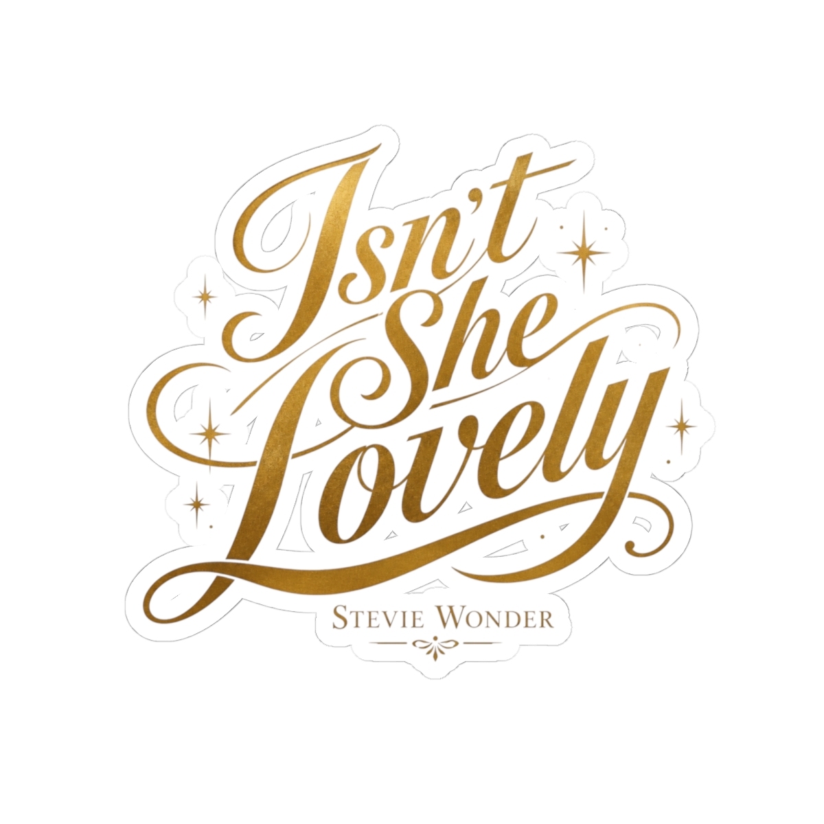 Stevie Wonder "t She Lovely" Sticker