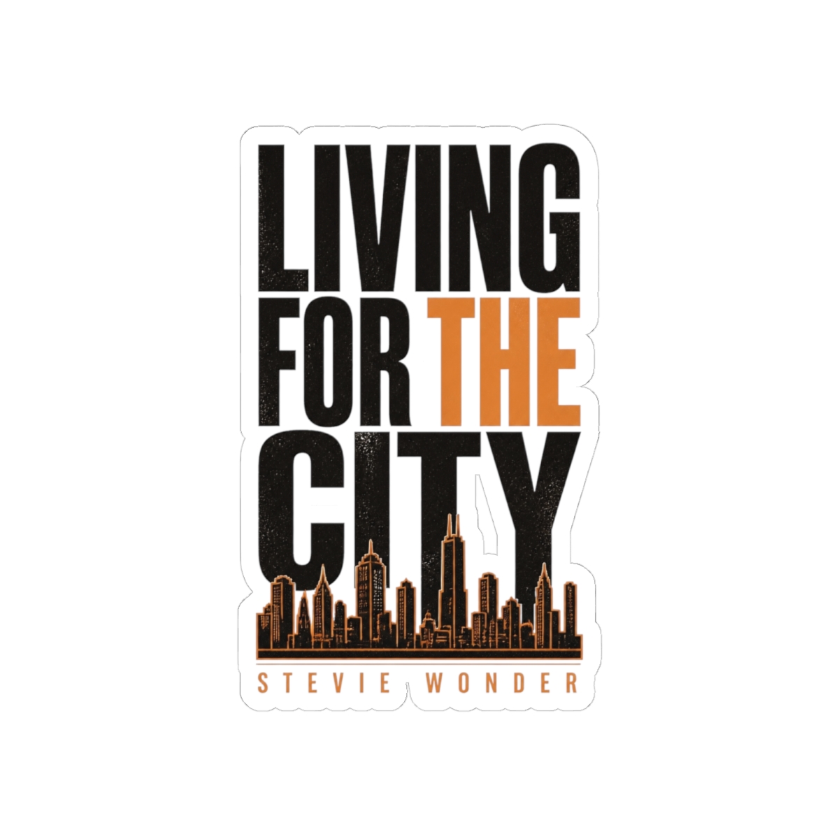Stevie Wonder "Living for the City" Sticker - Official Stickers merchandise