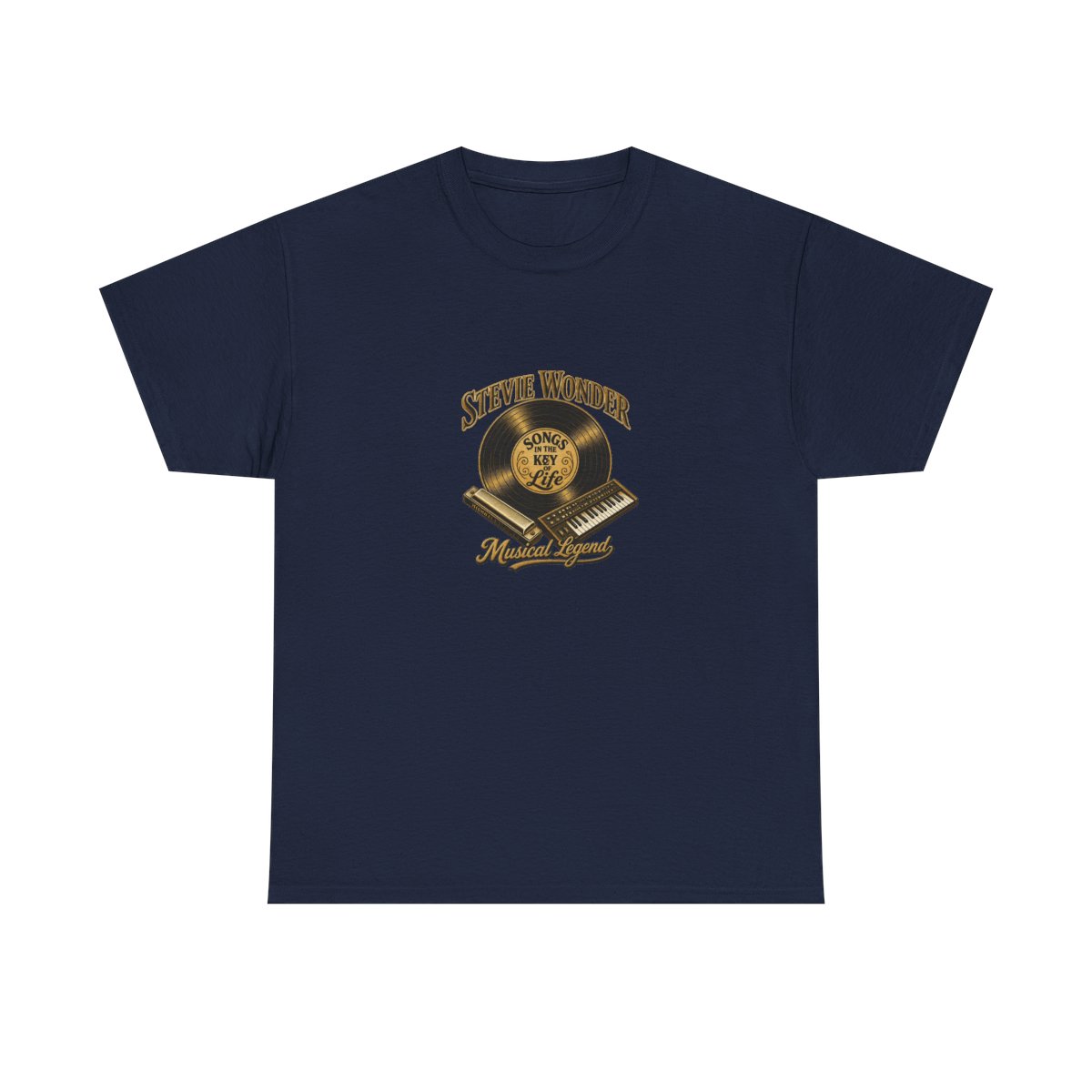 Stevie Wonder "Songs in the Key of Life" Unisex Tee - alternate angle 5, merchandise