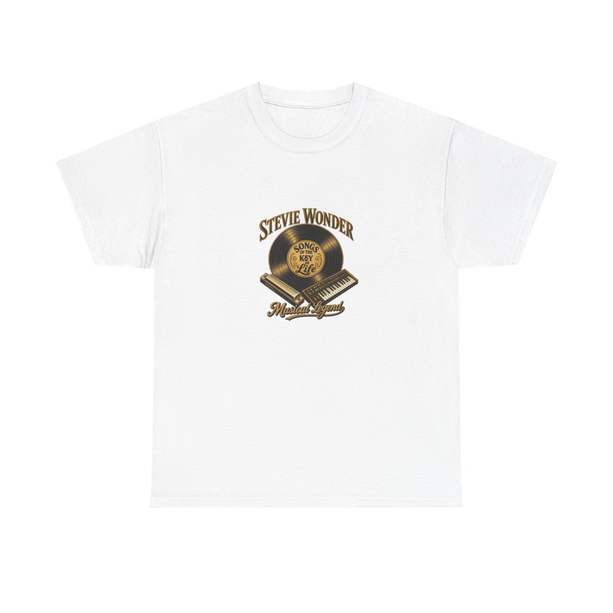 Stevie Wonder "Songs in the Key of Life" Unisex Tee - alternate angle 4, merchandise