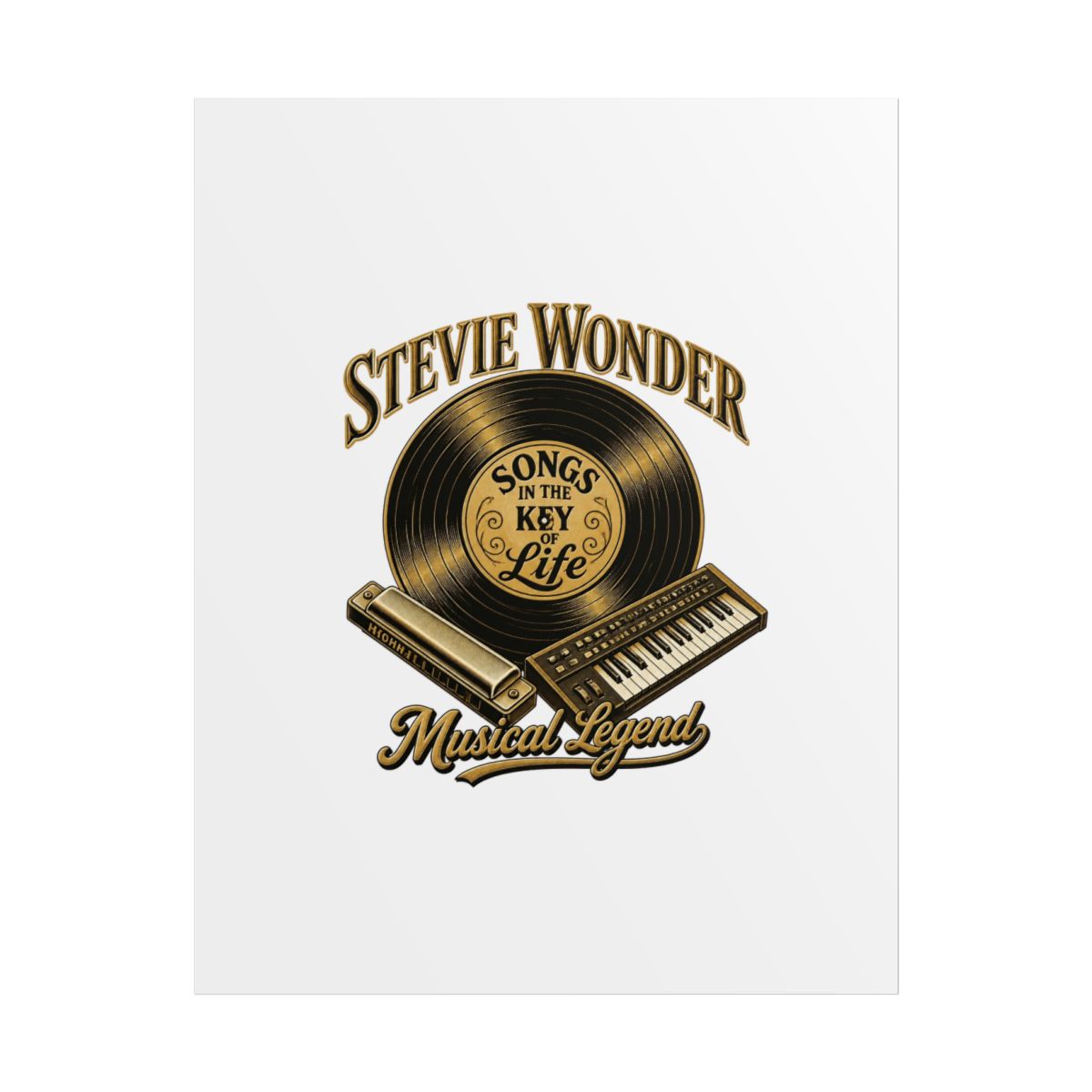 Stevie Wonder "Songs in the Key of Life" Poster - alternate angle 1, merchandise