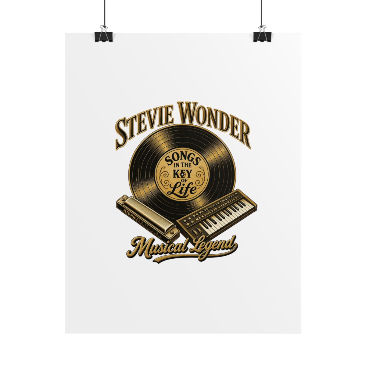 Stevie Wonder "Songs in the Key of Life" Poster - alternate angle 1, merchandise