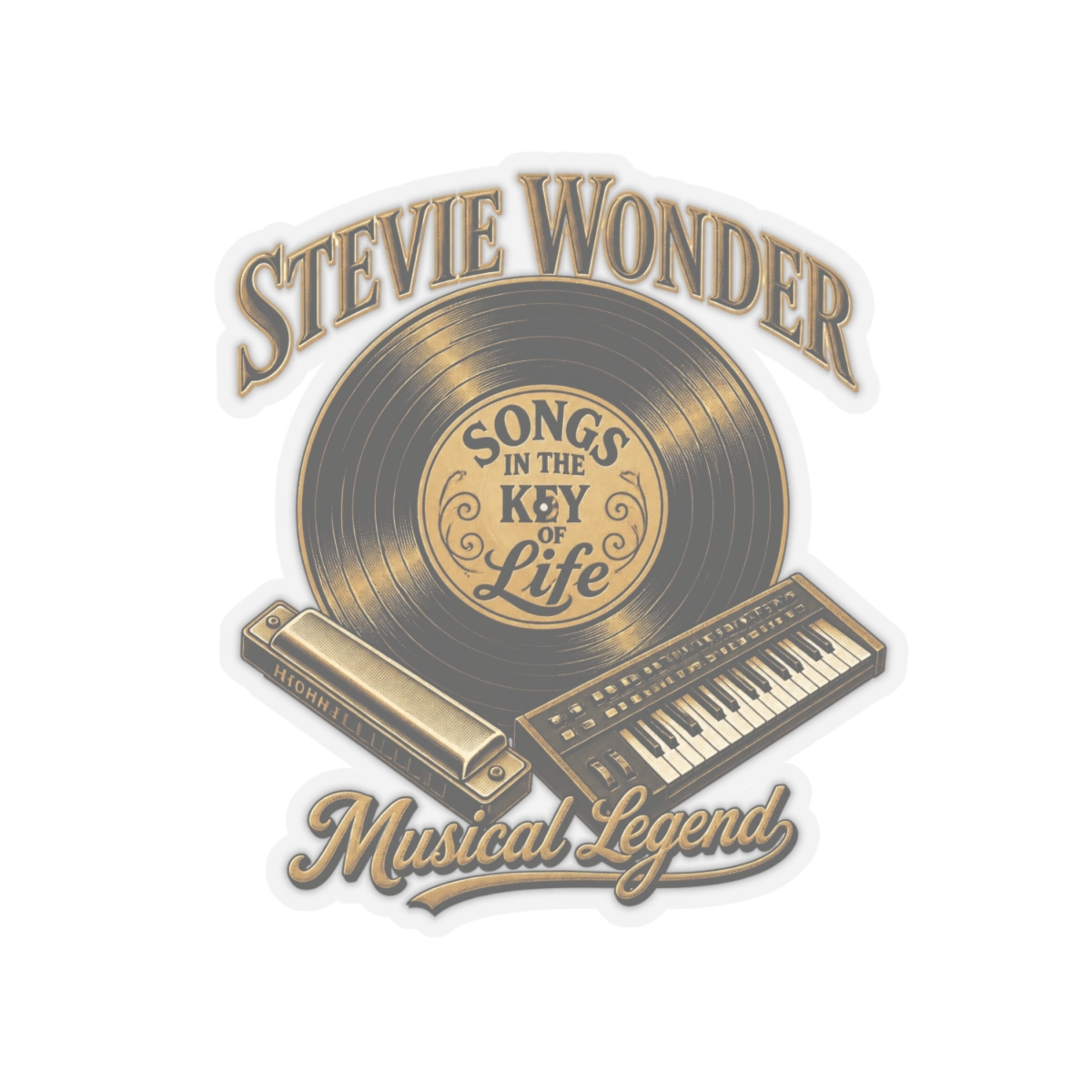 Stevie Wonder "Songs in the Key of Life" Sticker