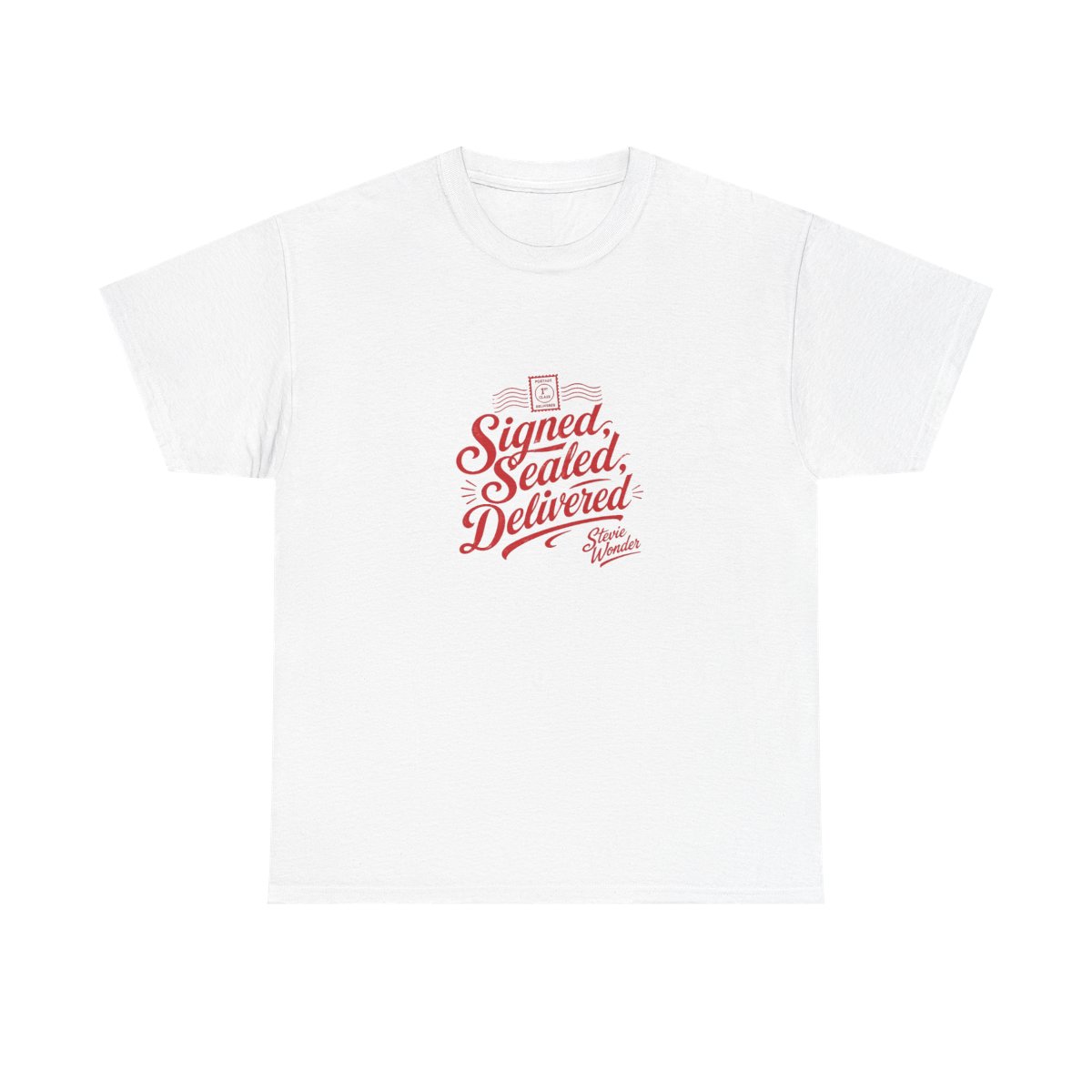 Stevie Wonder "Signed, Sealed, Delivered" Unisex Tee - alternate angle 4, merchandise