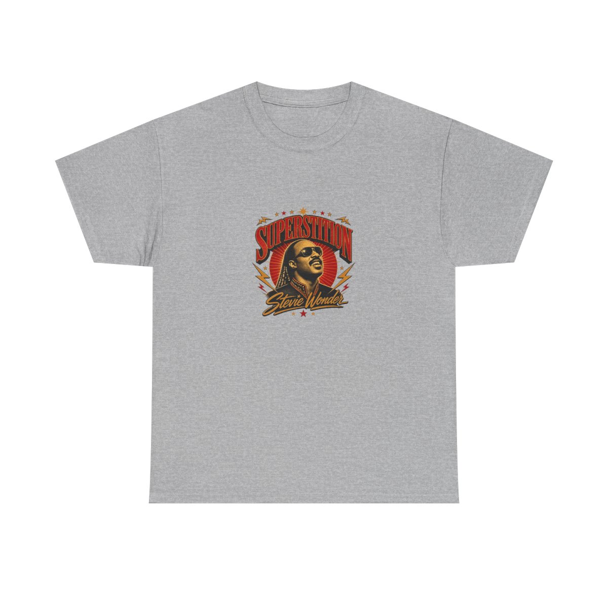 Stevie Wonder "Superstition" Unisex Tee - alternate angle 2, merchandise