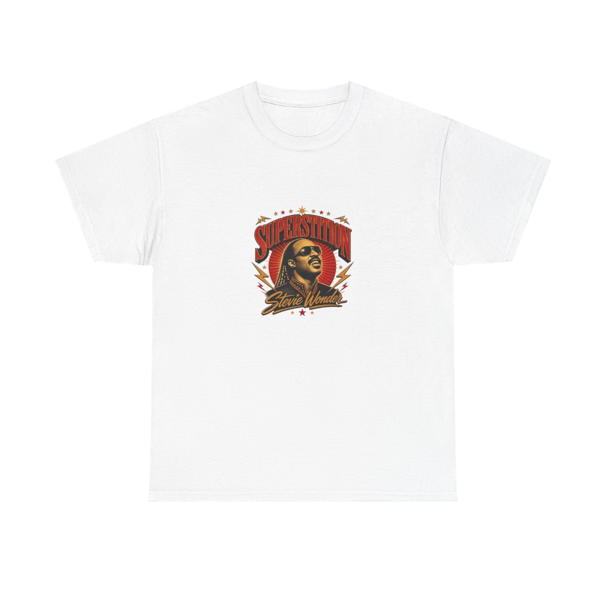 Stevie Wonder "Superstition" Unisex Tee - alternate angle 5, merchandise