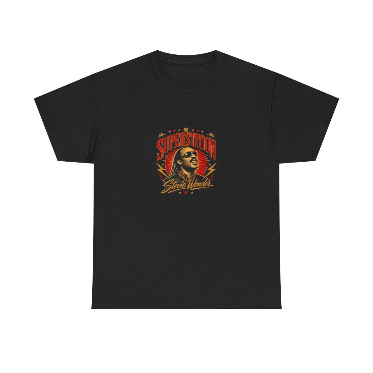 Stevie Wonder "Superstition" Unisex Tee - alternate angle 4, merchandise