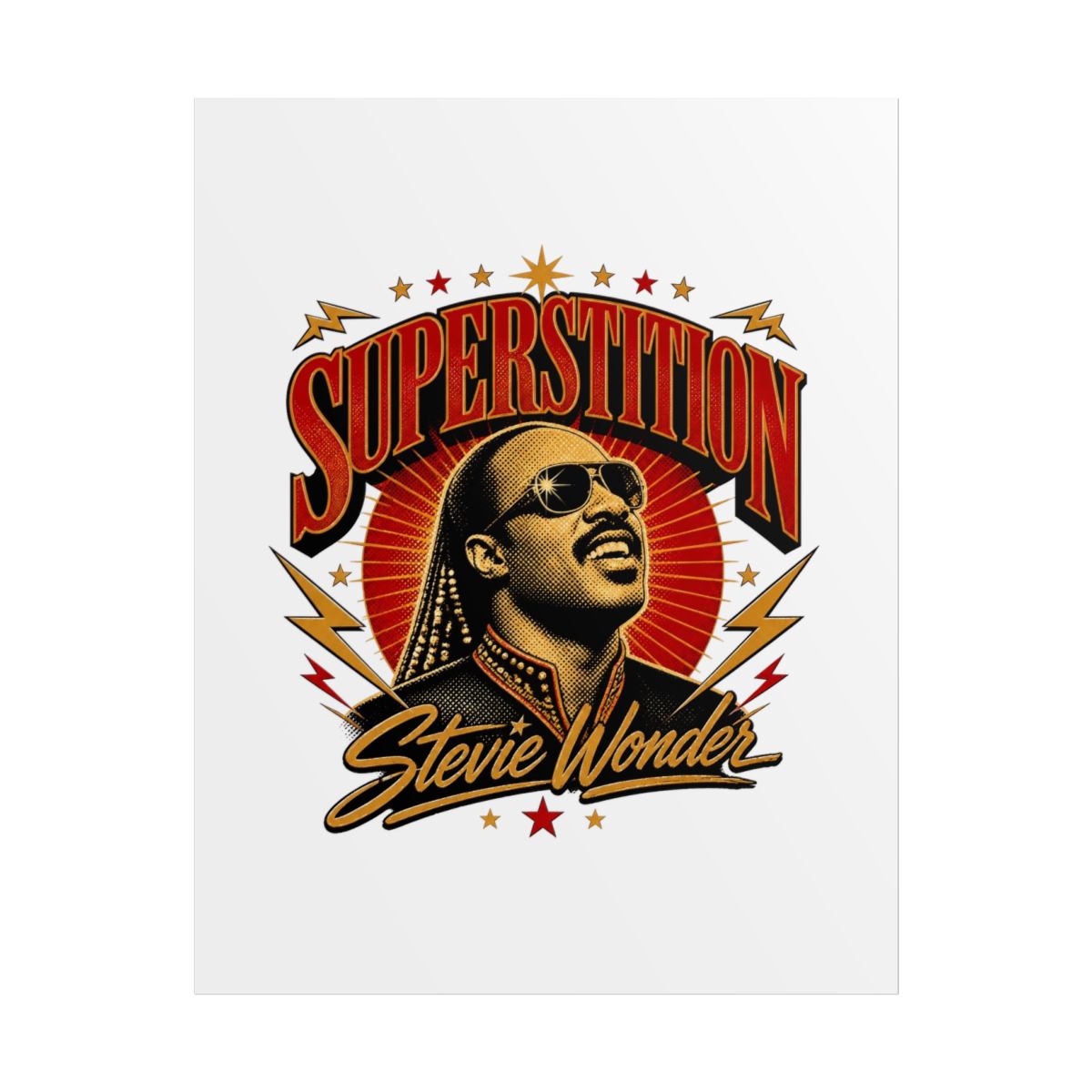 Stevie Wonder "Superstition" Poster - alternate angle 1, merchandise